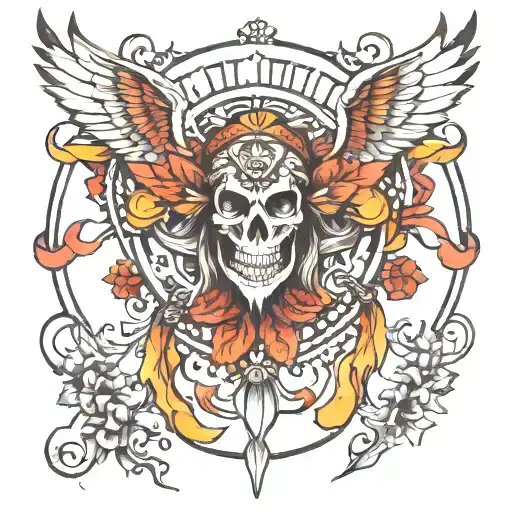 free spirit tattoo design idea