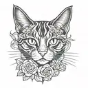 cat memorial tattoo tattoo design idea