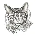 cat memorial tattoo tattoo design idea