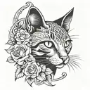 cat memorial tattoo tattoo design idea