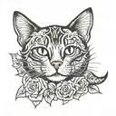cat memorial tattoo tattoo design idea
