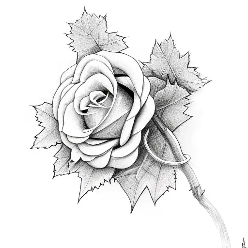 vines grapes roses music tattoo design idea