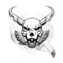 Harley Davidson with Barcelona tattoo design idea