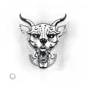 Harley Davidson with Barcelona tattoo design idea