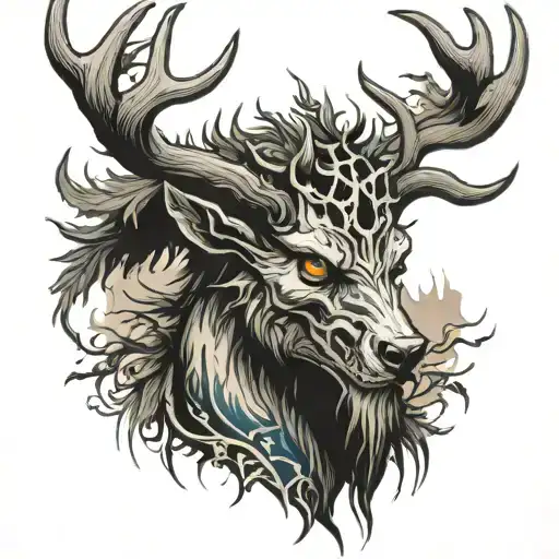 wendigo tattoo design idea