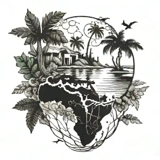 oasis half the world away tattoo design idea