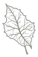 ivy leaf  tattoo design idea