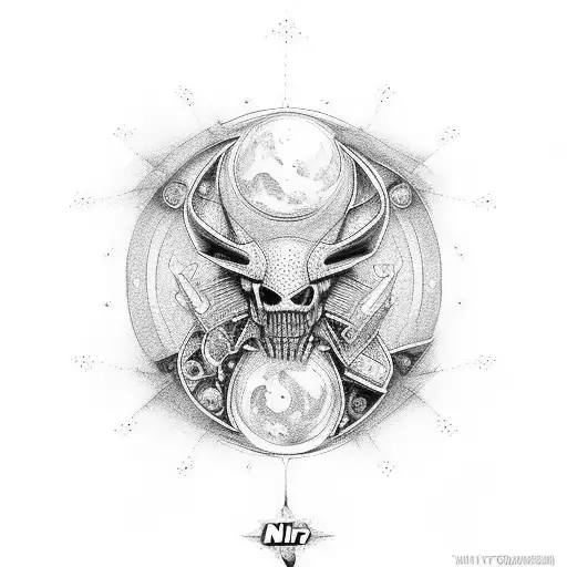 Nikon D200 with corvette C5 in lense tattoo design idea