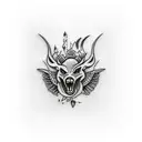 Nikon D200 camera with corvette C5  tattoo design idea