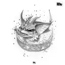 Nikon D200 camera with corvette C5  tattoo design idea