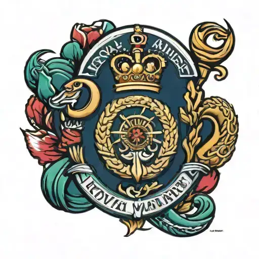 Royal Marines logo tattoo design idea