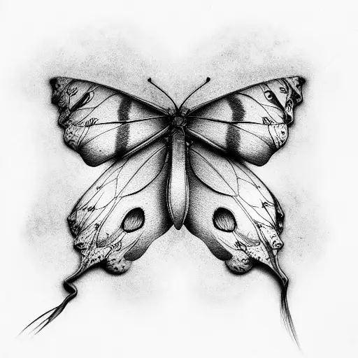 morpho tattoo design idea