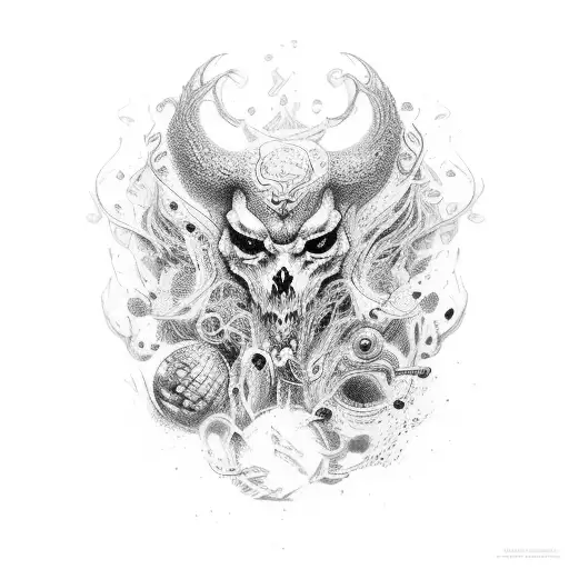 Chaos ordered tattoo design idea