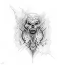 Chaos ordered tattoo design idea