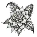Tennessee mountains cactus succulents Lillie’s cheetah print tattoo design idea