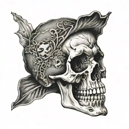 Alas poor Yorick Hamlet skull tattoo design idea