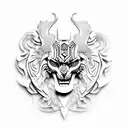 3d stone art indio tattoo design idea