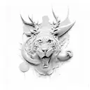 3d stone art tattoo design idea