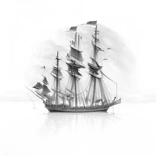 Burn The Boats tattoo design idea