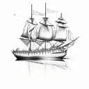 Burn The Boats tattoo design idea