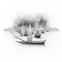 Burn The Boats tattoo design idea