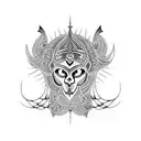 rudra tattoo design idea