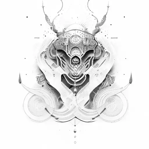 Engine piston tattoo design idea