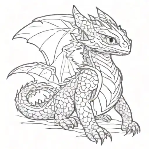 how to train your dragon tattoo design idea