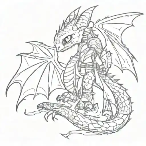 how to train your dragon tattoo design idea