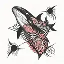 Orca Pink Floyd dark side tattoo design idea