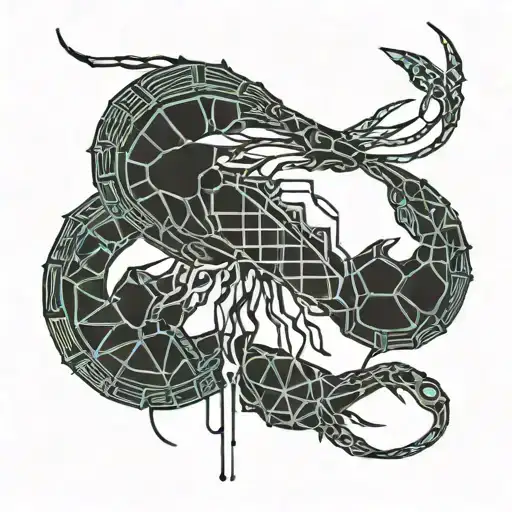 Shrimp tattoo design idea