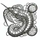 Shrimp tattoo design idea