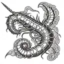 Shrimp tattoo design idea