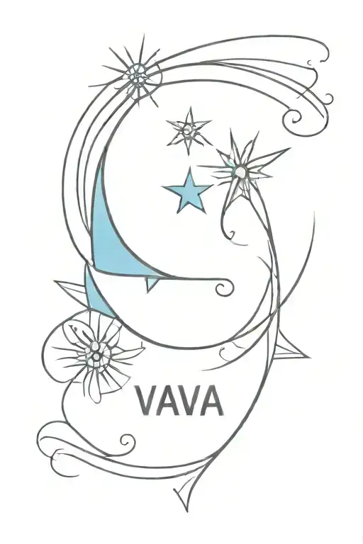 Argentina Flag Sun and text "Ivan Teo" tattoo design idea