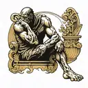 the thinker Dante's inferno tattoo design idea