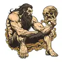 the thinker Dante's inferno tattoo design idea