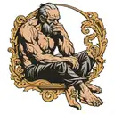 the thinker Dante's inferno tattoo design idea