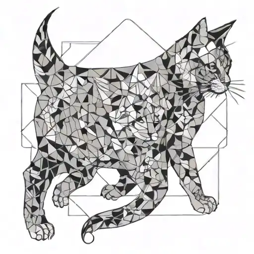 CAT MASSAGE tattoo design idea