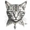 CAT MASSAGE tattoo design idea