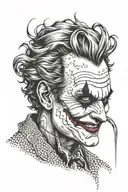 joker face tattoo design idea