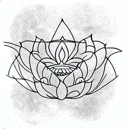 Lotus Flower tattoo design idea
