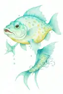 Puffer fish  Bottom sea grass and coral Fish Anchor and chain Ocean Fade form ankle to knee Shark jaw Color tattoo design idea