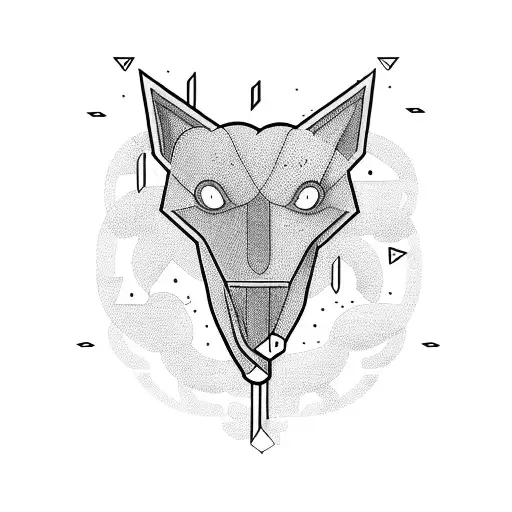 Combine elements from Chase Atlantic's and Sleep Token's album covers into a surreal and abstract design tattoo design idea