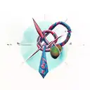 kiwi bird superimposed on an anchor tattoo design idea