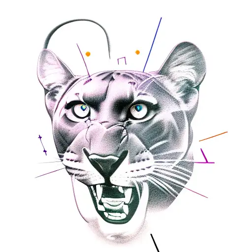 Panther tattoo design idea