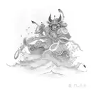 ronin, "this too shall pass" quoted in japanese tattoo design idea