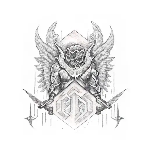 Honor thy strength text tattoo design idea