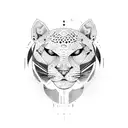 panther tattoo design idea