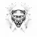 panther tattoo design idea