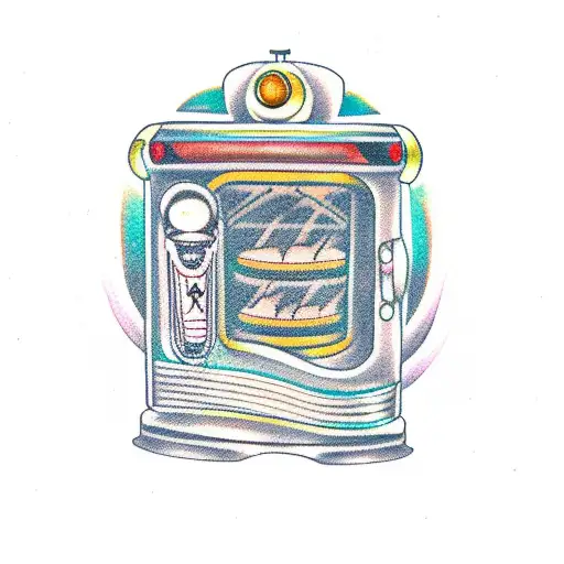 jukebox tattoo design idea
